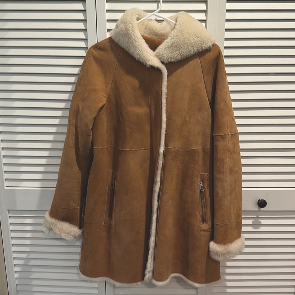 Shearling-Style Sueded Coat in Camel – Butter Soft, UGG-Inspired Look